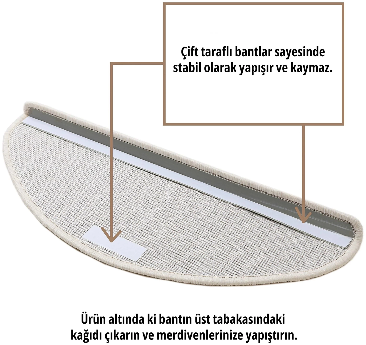 Stepmat Bukle Halıdan Basamak ve Merdiven Paspası